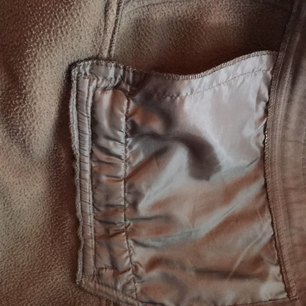 Free Country Brown Fleece Zip Up Jacket Size L - Picture 3 of 7